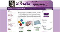 Desktop Screenshot of catsuppliesandmore.com