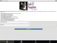 Tablet Screenshot of catsuppliesandmore.com